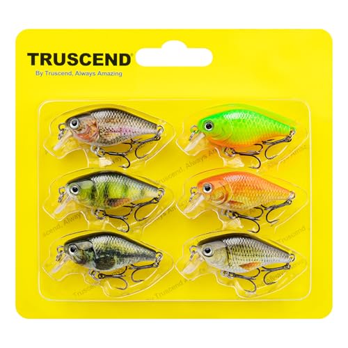 TRUSCEND Swimmax Easy Catch Fishing Lures with BKK Hooks, Wiggling, Vibrating, Rattling and Gurgling for More Bites, Heavy-Duty Dyneema Fiber Jointed Swimbaits for Bass, Trout, Crappie, Walleye, Pike
